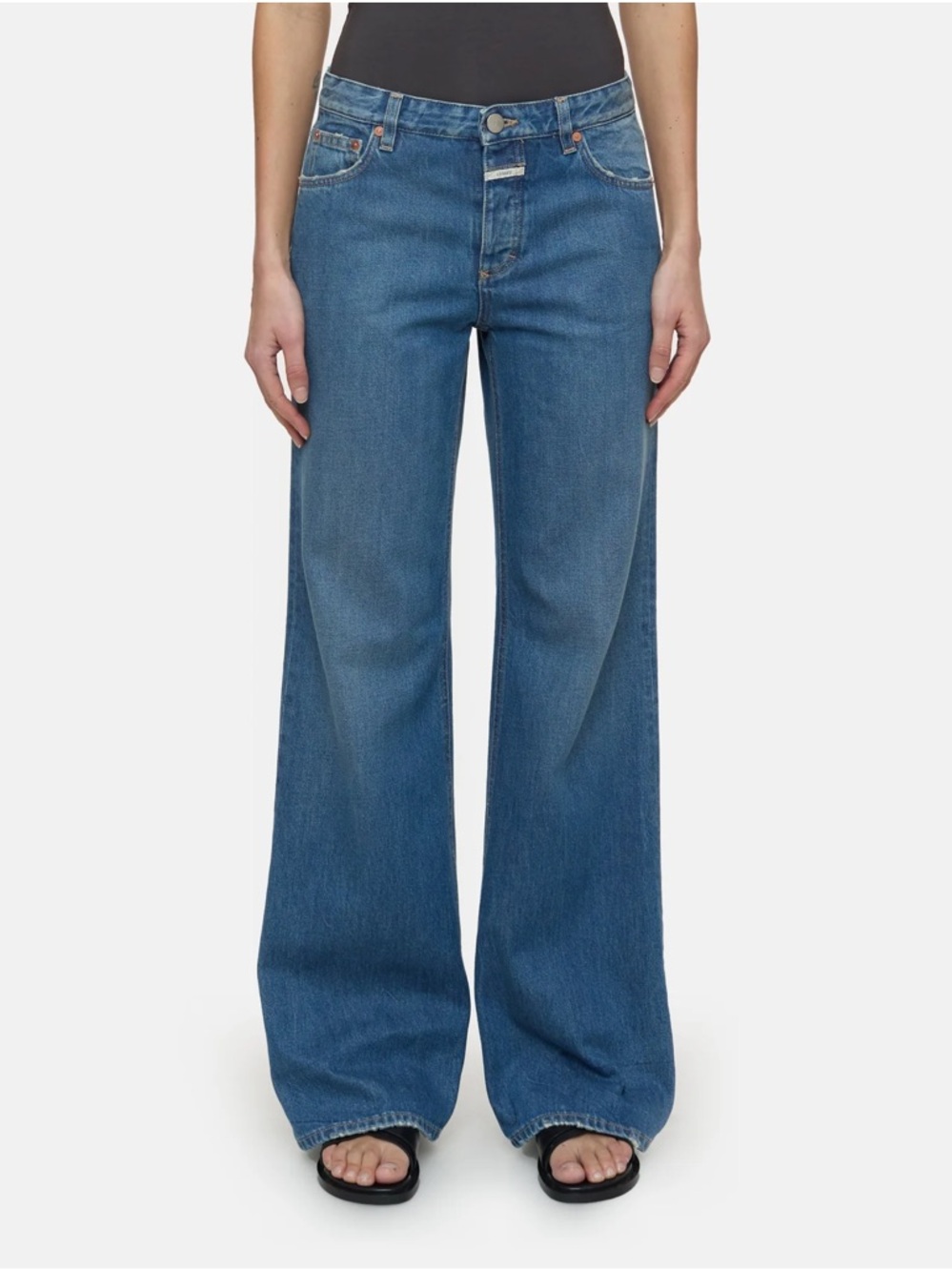 Closed Gillan Flared Low Rise Jeans Blue 26x30 Made in Italy